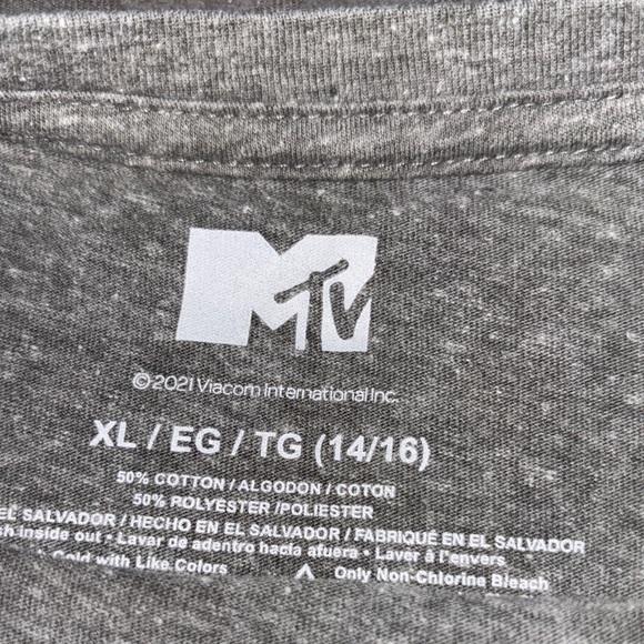 Gray MTV Graphic T-Shirt - Picture 3 of 5
